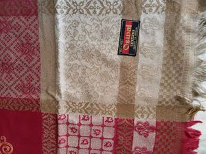 Brand New Elegant Red &amp; Gold Shawl