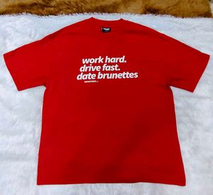 BONKERS Graphic Print Red T-Shirt