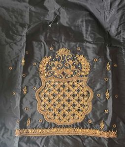 Embroidered Silk Blouse Piece