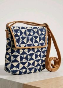 Unique Geometric Print Sling Bag