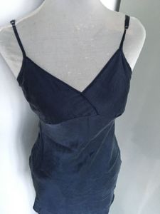Sleek Navy Slip Dress