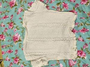 Cream Cable Knit Button-Up Cardigan