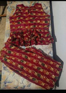 Highly Embroidered Co-ord  Set