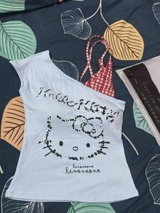 Cute Hello Kitty Graphic Top