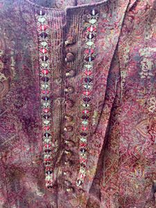 Beautiful red Printed Kurta Set