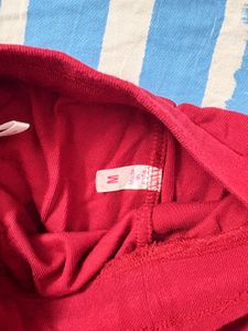 Red Comfort Night Suit Set