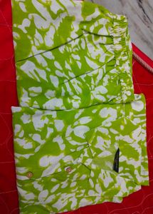 ☘️Green & White Kurta Set