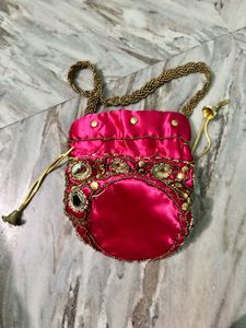Embroidered Clutch Bag