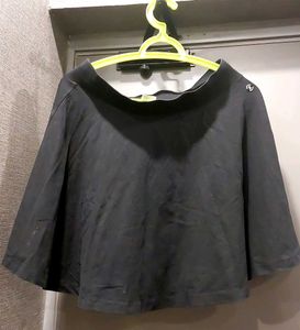 Chic Black A-Line Sports Skirt