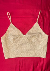 Striped v neck Crop top
