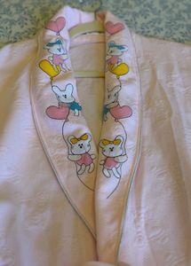 Cozy pink Bathrobe- Cute &amp; Comfy