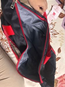 Black &amp; Red Duffel Bag