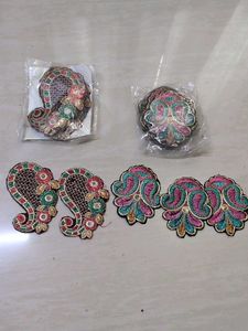 Embroidered Patches for Sarees/Lehengas