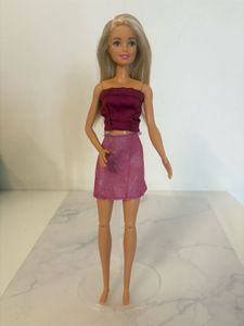 Reserved MTM Barbie Doll with Burgundy Top