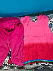 Pink Embroidered Kurta Set
