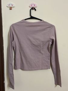 H&amp;M Long Sleeve Cropped Top