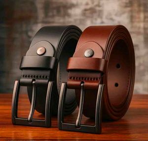 Pack of 2 PU leather belts