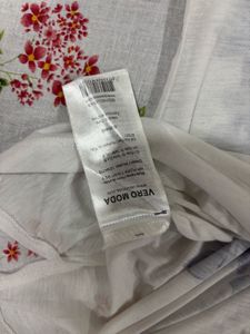 Vero Moda White Floral Print T-Shirt