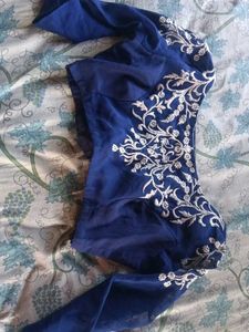 Elegant Blue Embroidered Lehenga Choli Set
