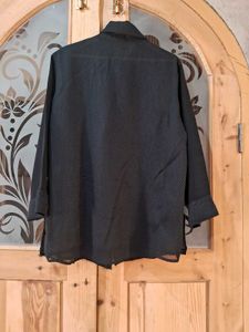Stylish Black Textured Top