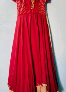 Elegant Red Kurta Set with Dupatta