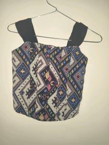 Boho Print Corset top