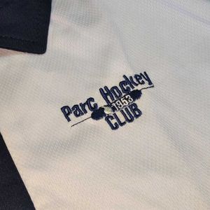 Men' hockey White Polo T-Shirt