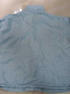 Light Blue Short Sleeve Collared Shirt