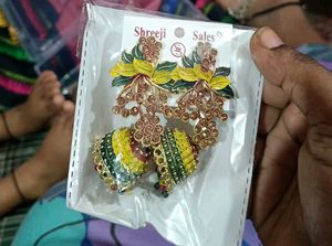 Jhumka Earrings Multicolor