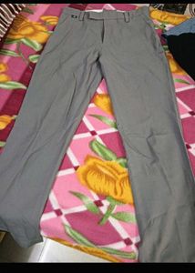 Men's Grey Formal Trousers
