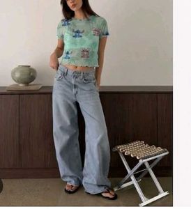 Cute Stitch Mesh Crop Top