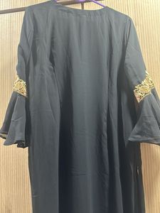 Black Embroidered Kurta
