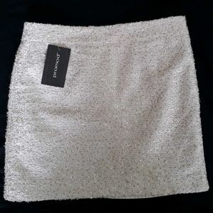 STUNNING PEACH MINI SKIRT
