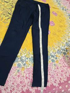 Color Block Polo Shirt &amp; Navy Pants Set