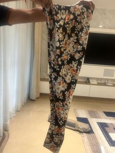 Floral Print Tights