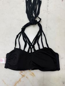 Black Strappy Bikini Top