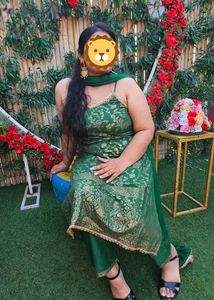 Anouk Brand Sleeveless Mehendi Outfit