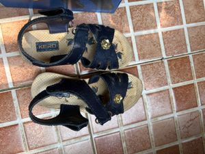 Cute Blue Floral Sandals for Kids