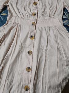 CUTE BUTTON-DOWN MIDI DRESS