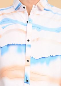 Men's Abstract Print Short Sleeve Shirt
