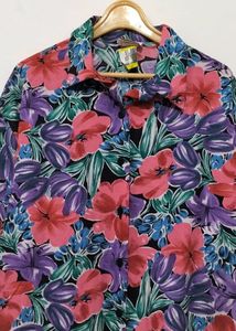 Unisex Floral Print Shirt