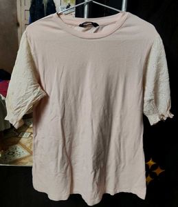 Sweetheart Eyelet Sleeve Top