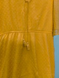 Yellow Georgette Dress