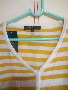 NWT OVS Striped Pure Cotton Cardigan
