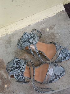 Stylish  Print Block Heels