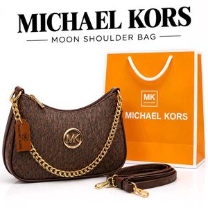 Dupe Michael Kors Brown Logo Hobo Bag