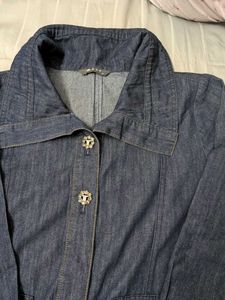 Denim Maxi Coat Dress