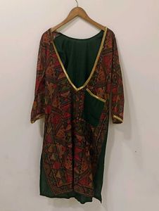 2 piece set Vibrant Geometric Print Kurta