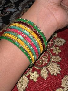 Vibrant Multi-Color Bangle Set