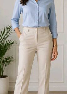 Elegant Piazza Sempione Beige Formal Trousers